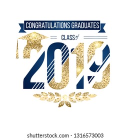 vector illustration of a graduating class of 2019. graphics elements for t-shirts, and the idea for the sign or badge vector illustration of a graduating class of 2019. graphics elements for t-shirts, and the idea for the sign or badge