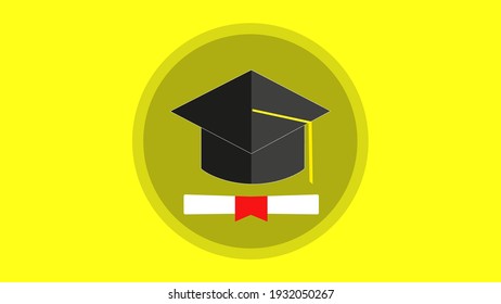 Vector illustration of graduation. Can be used for wallpaper, icon, poster, 
pamphlet, banner.