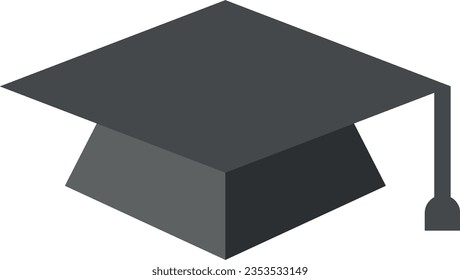 Vector illustration of a graduation cap. Courses and universities.