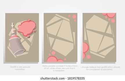 abstracto de estilo graffiti de ilustración vectorial
