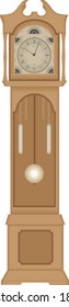 Vector Illustration Of A Grandfather Clock