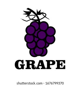 vector illustration of a grape icon