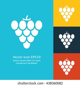 Vector illustration of grape icon