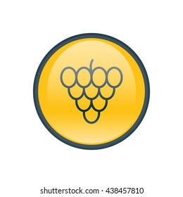 Vector illustration of grape icon