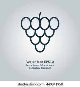 Vector illustration of grape icon