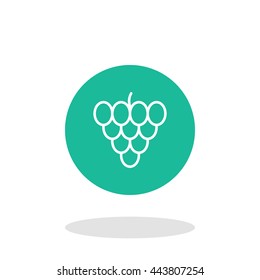 Vector illustration of grape icon