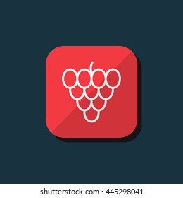 Vector illustration of grape icon