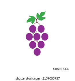 vector illustration grape icon desing template