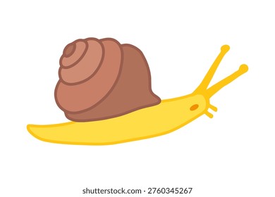 Vector illustration of a grape snail insect