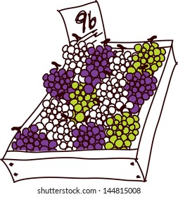 Vector illustration of grapes