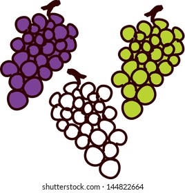 Vector illustration of grapes