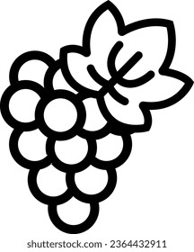vector illustration of grapes on a transparent background