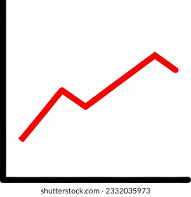 vector illustration of graph icon