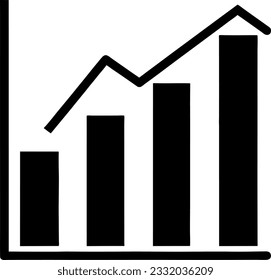 vector illustration of graph icon