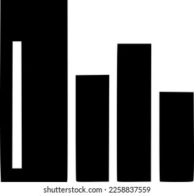 vector illustration of graph shape