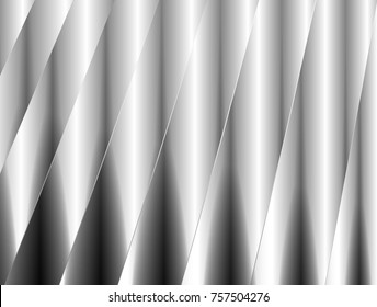 vector Illustration graphic art background,abstract white and grey geometric texture,grey gradient bright spiral convex origami overlap shiny winding surface metal 3d new stainless,plastic,aluminum