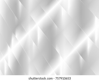vector Illustration graphic art background,abstract white and grey geometric texture,soft grey gradient bright convex origami overlap shiny stripe bend surface metal 3d new stainless,plastic,aluminum
