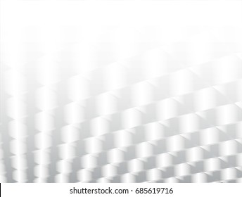 vector Illustration and graphic background, abstract white and gray geometric texture, soft gray color gradient cylinder with cross lines incline perspective