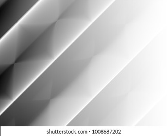 vector Illustration and graphic background,abstract white and gray geometry texture,black grey gradient light shadow shiny reflection elegance origami square grid tracery surface metal 3d new aluminum