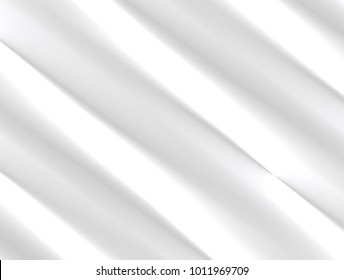 vector Illustration graphic background,abstract white gray geometry texture,clean soft grey gradient bright shiny reflect elegance curly surface simple new plastic 3d fabric,stainless,linoleum minimal