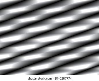 vector Illustration graphic background,abstract white gray geometric texture,dark grey gradient shiny reflex light elegance curly warp spiral weaving line of metal,steel,lead,aluminum 3d simple effect