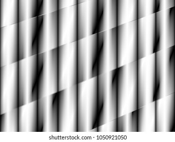 vector Illustration graphic background,abstract white gray geometry texture,grey black gradient shiny reflect light elegance curly stripe surface simple effect line twist metal,steel,lead,aluminum 3d