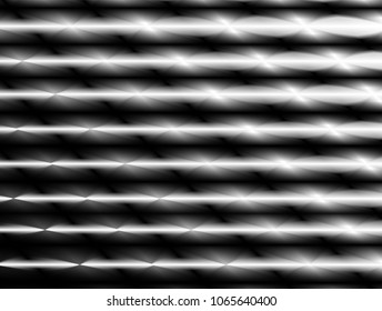 vector Illustration graphic background,abstract white gray geometry texture,grey black gradient bright aura shiny reflect light elegant curly convex plastic cross line tracery surface simple effect 3d