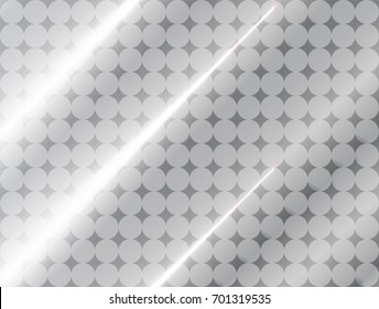 Vector Illustration And Graphic Background,abstract White And Gray Geometric Texture, Gray Gradient Shiny Smooth Surface 3d Metal Or Plastic,circle Tracery With Stripe And Curly Convex Of  Plastic Mat