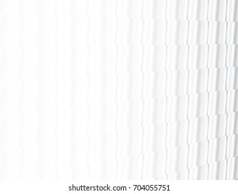 vector Illustration and graphic background,abstract white and gray geometric texture, clean soft gray color gradient groove overlap of aluminum metal or paper or plastic 3d surface simplicity straight