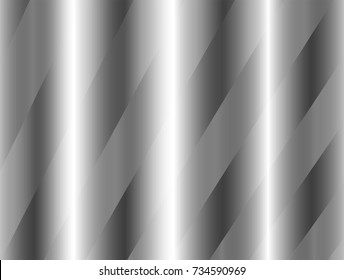 vector Illustration and graphic background,abstract white and gray geometric texture,gray gradient shiny incline curly and groove surface of aluminum or metal,material same tape on the pipe aluminum