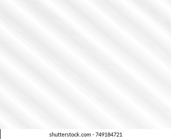 vector Illustration graphic background,abstract white and grey geometric texture,clean soft grey gradient and line oblique shiny smooth curly convex surface metal or plastic, fabric simple background