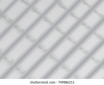 vector Illustration graphic background,abstract white and grey geometric texture,grey gradient shadow groove matt surface metal,plastic,paper cross oblique line grid background,square continuity wall
