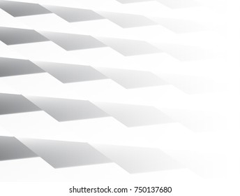 vector Illustration graphic background,abstract white and grey geometric texture,clean soft grey gradient bright groove deep convex serrated polygon surface metal,plastic 3d look like layer staircase