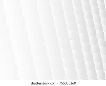 vector Illustration graphic background,abstract white and grey geometric texture,clean soft grey gradient bright mosaic convex shiny surface metal 3d new elegant aluminum or paper,plastic perspective