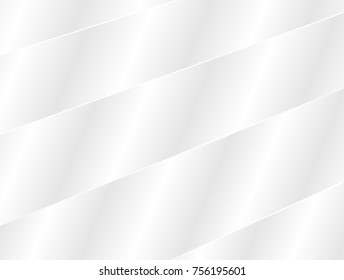 vector Illustration graphic background,abstract white and grey geometric texture,clean soft grey gradient bright smooth curly convex shiny surface easy metal 3d tile roof or new plastic,paper,fabric