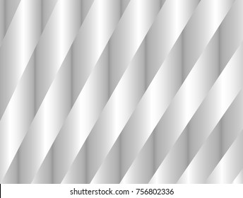 vector Illustration graphic background,abstract white and grey geometric texture,clean soft grey gradient bright spiral convex serrated shiny winding surface metal 3d ribbon line,new stainless,plastic
