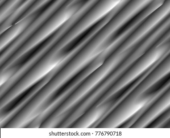 vector Illustration graphic background,abstract white gray geometry texture,black dark grey gradient twist convex matt fabric 3d wrinkle crumpled plastic warp stripe serrated surface,paper simple wall