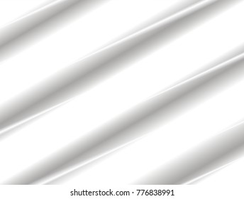 vector Illustration graphic background,abstract white gray geometry texture,grey gradient bright curly convex shiny reflection elegance surface metal 3d stripe new simple plastic,rubber background