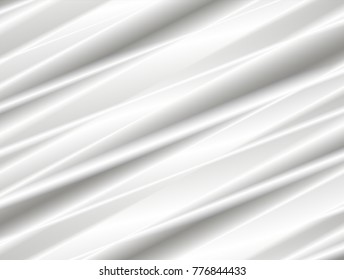 vector Illustration graphic background,abstract white gray geometry texture,grey gradient bright curly convex shiny reflection elegance surface metal 3d zigzag stripe simple plastic,rubber background