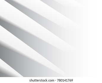 vector Illustration graphic background,abstract white gray geometry texture,clean soft grey gradient bright convex groove oblique line edge simple stripe fabric space surface 3d metal,paper,plastic