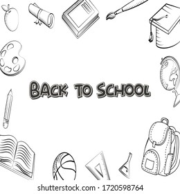 vector illustration graphic cartoon icon of back to school education set 