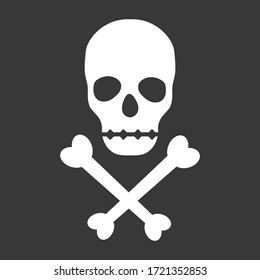 vector illustration graphic cartoon of skull pirate 