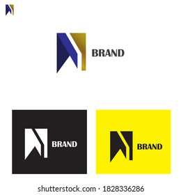 vector illustration graphic design attribute elegant logo, with black and blue colors to bring an elegant logo, suitable for brands, shops, posters, stickers, business cards, personal logos etc.