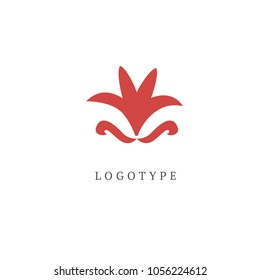Vector illustration, Graphic Design Editable Design. Floral logo. Flower wedding icon. Luxury spring and summer, emblem.  Cosmetics, Spa, Beauty salon Decoration Boutique vector logo