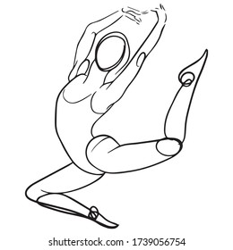 vector illustration graphic design of human pose, girl pose, icon, art sketch sketch, symbol, hand draw, use in print