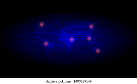 vector illustration graphic design modern technology circuit system for cover design,background.