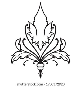 vector illustration of graphic design pattern, icon, background graphic, art tattoo sketch, decoration, print use, hand draw