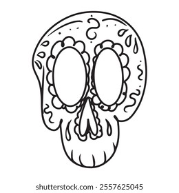 vector illustration graphic design skull,art,tattoo sketch,use in print