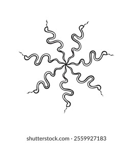 vector illustration graphic design snake,art,tattoo sketch,use in print