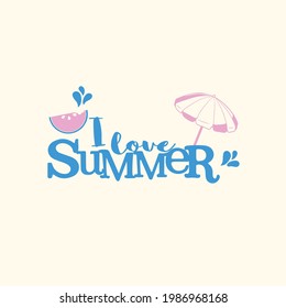 vector illustration graphic design summer